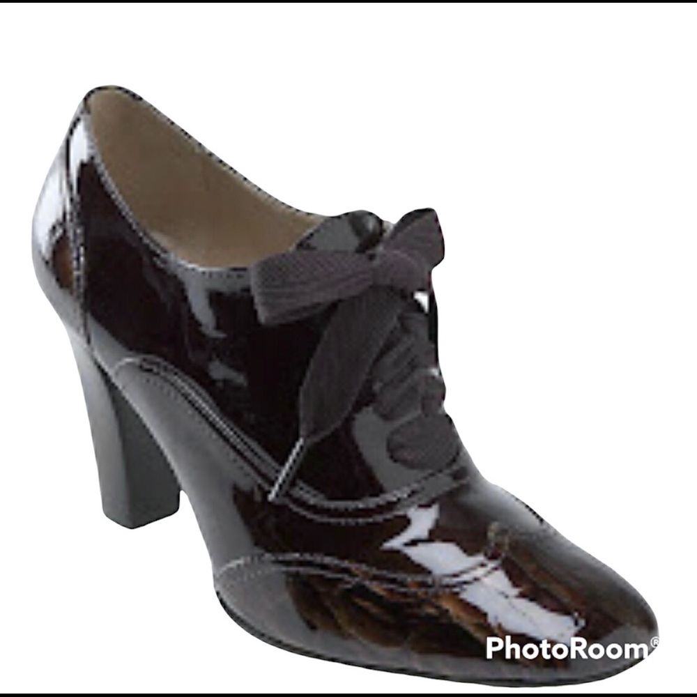Franco Sarto The Artist’s Collection Hammer Black Oxford Bootie Heel 8